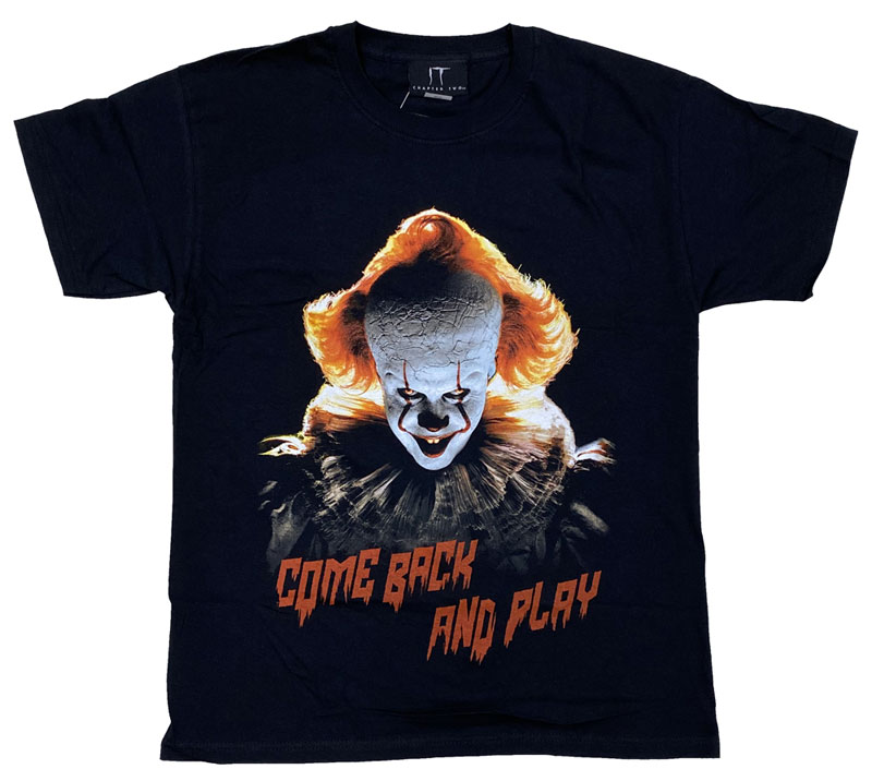 IT-Chapter 2 COME BACK AND PLAY IT/イット THE END “それ”が見えたら 終わり。 オフィシャル Tシャツ 映画Tシャツ