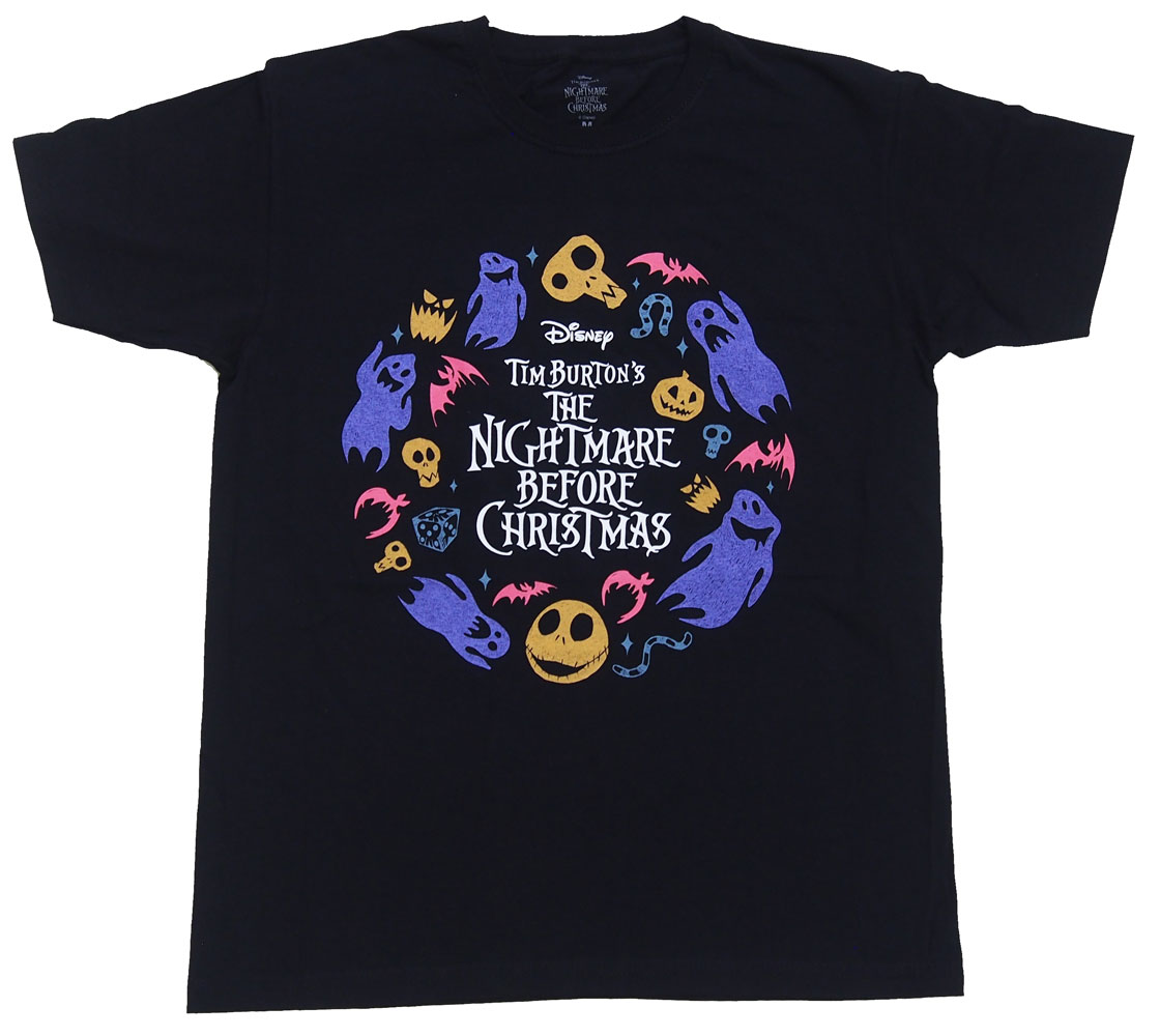 NIGHTMARE BEFORE CHRISTMAS CHARACTER FLIGHT 映画Tシャツ ナイトメア ビフォア クリスマス DISNEY オフィシャルTシャツ