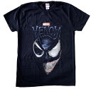 MARVEL COMICS・マーベルコミック・スパイダーマン・VENOM SPLIT FACE・Tシャツ・コミックTシャツ・オフィシャルTシャツ