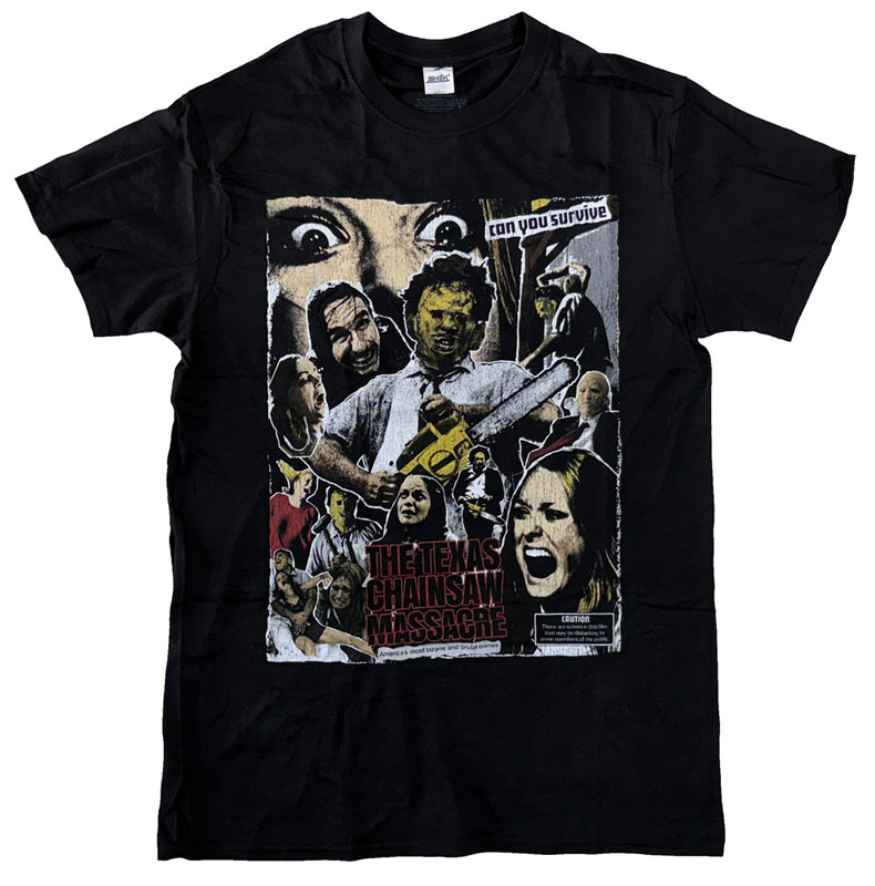 THE TEXAS CHAINSAW MASSACRE・悪魔のいけにえ・COLLAGE・Tシャツ・映画Tシャツ・オフィシャルTシャツ