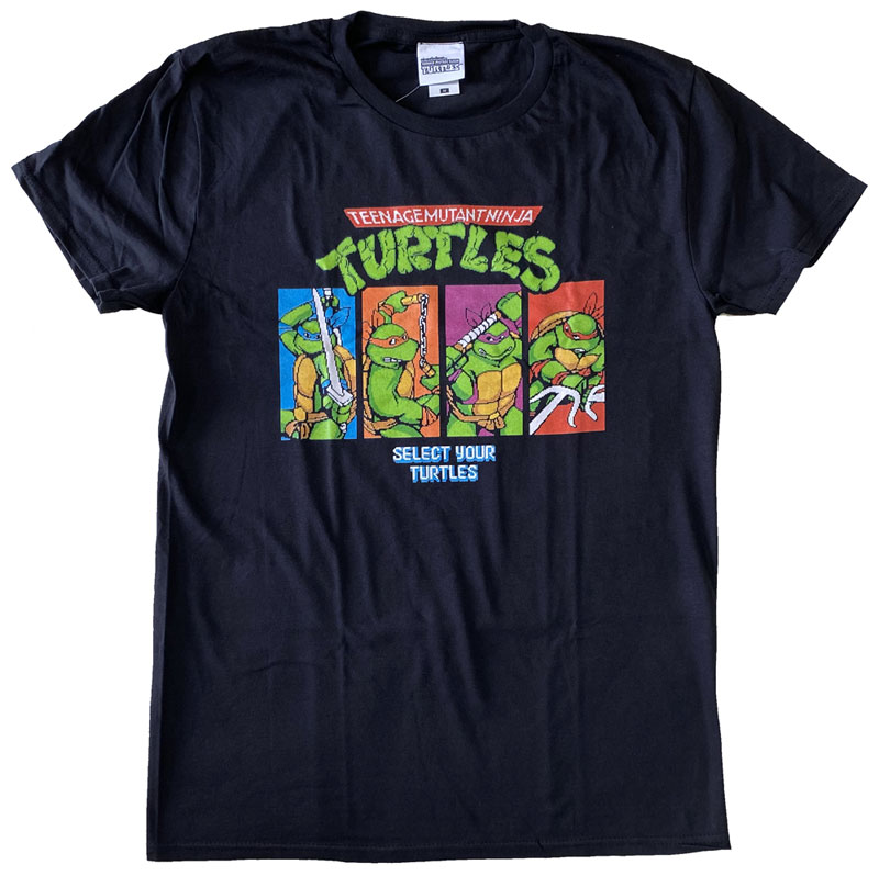 ティーンエイジ・ミュータント・ニンジャ・タートルズ・TEENAGE MUTANT NINJA TURTLES・SELECT YOUR TURTLE・Tシャツ・コミックTシャツ・オフィシャルTシャツ