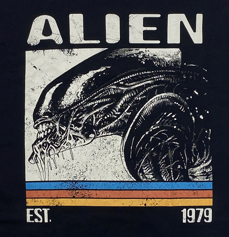 ALIEN・エイリアン・RETRO BARS・UK版・Tシャツ・映画Tシャツ・オフィシャルTシャツ