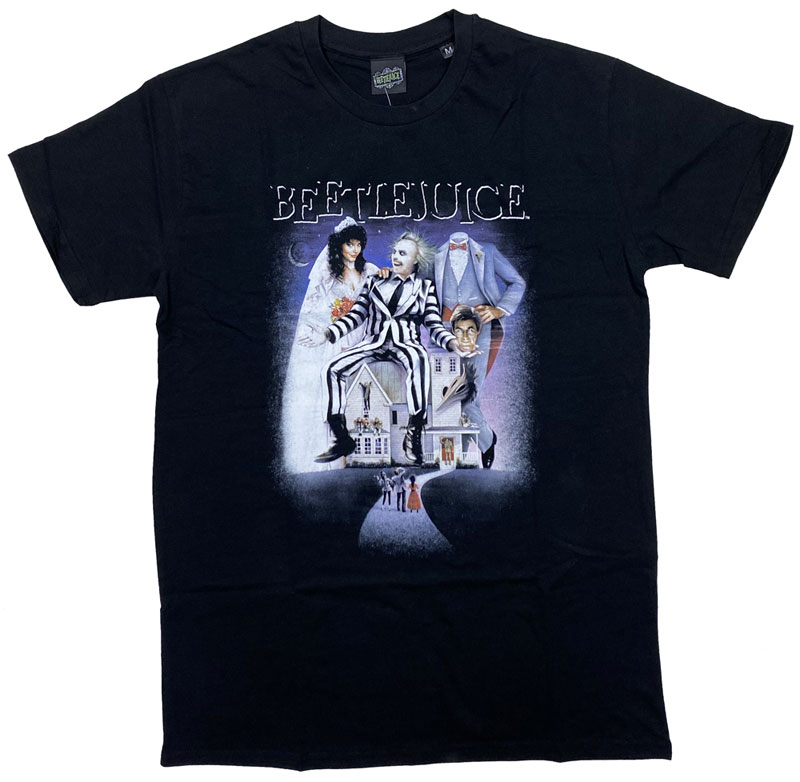 BEETLEJUICE・ビートルジュース・POSTER・ブラック・Tシャツ・ 映画Tシャツ・オフィシャルTシャツ