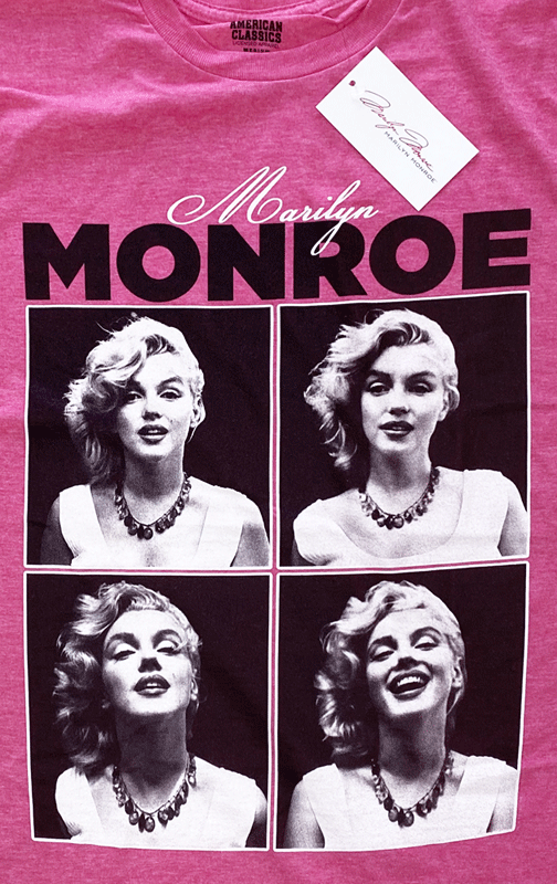 MARILYN MONROE・マリリン・モンロー・4 PHOTO・Tシャツ・映画Tシャツ・オフィシャルTシャツ