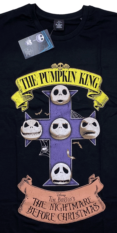 NIGHTMARE BEFORE CHRISTMAS・ナイトメア ビフォア クリスマス・PUMPKIN KING・UK版・Tシャツ・DISNEY オフィシャルTシャツ
