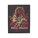 スレイヤー Tシャツ SLAYER HELL AWAITS ノリなしPATCH 刺繍パッチ オフィシャル