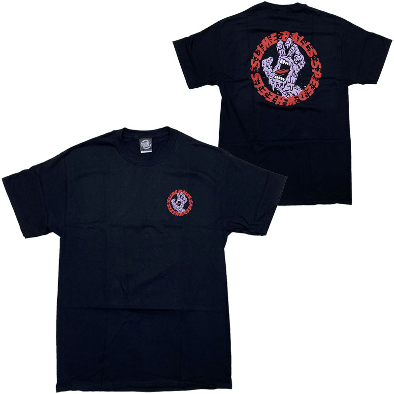 SANTA CRUZ・SLIME BALL・スライムボール・HAND・ブラック・Tシャツ・ブランド正規品