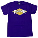 スラッシャー・THRASHER MAGAZINE・DIAMOND LOGO・パープル・Tシャツ ・ミディアムサイズ ステッカー プレゼント 正規品