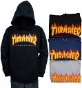 スラッシャー THRASHER 3カラー FLAME LOGOパーカー THRASHER LOGO ステッカー プレゼント! 本社アメリカから直輸入!