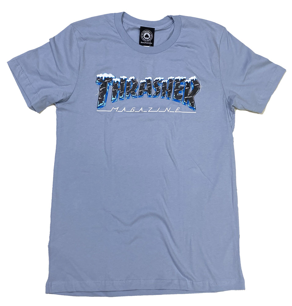 Rakuten - THRASHER・スラッシャー マガジン・BLACK ICE・レディースMサイズ・ Tシャツ・ミディアムサイズ ステッカー プレゼント 正規品