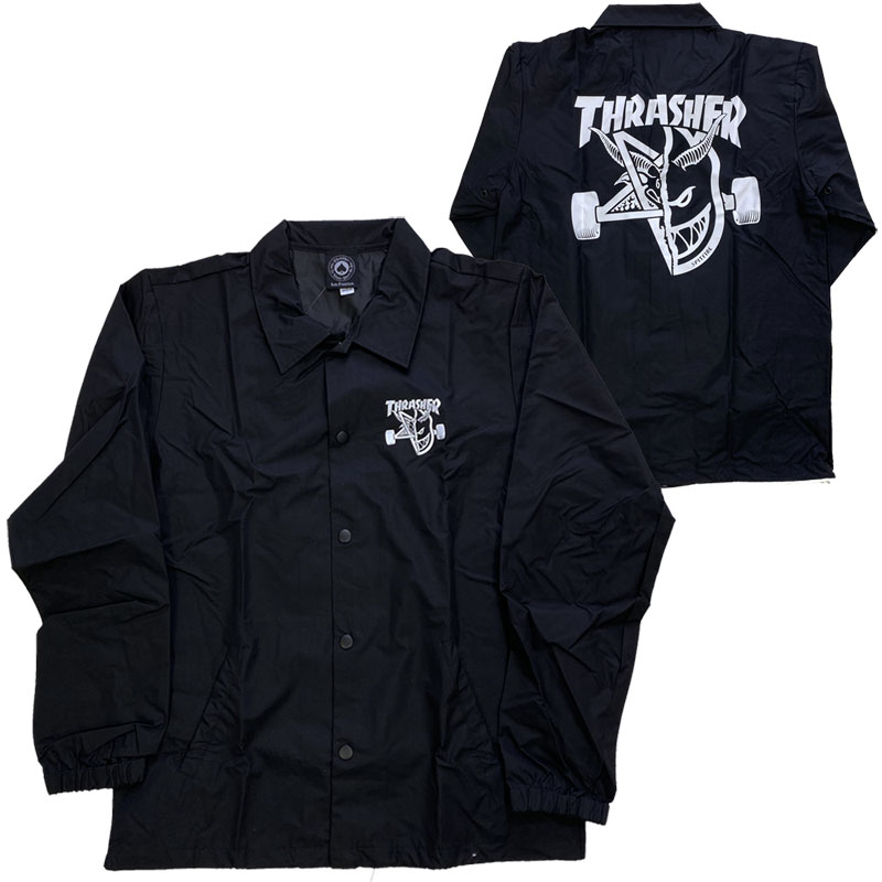 Rakuten - THRASHER MAGAZINE x SPITFIRE・スラッシャー・スピットファイア・コラボ・THRASH & BURN・コーチジャケット・ジャケット・正規品