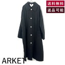 【中古】アーケット ARKET ステンカラーコート オーバーサイズ 深めスリット ロング ブラック 黒 送料無料 g0706k006 返品可 古着 中古 ブランド古着DB