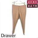 【中古】ドゥロワー Drawer ウールレーヨンプレスパンツ テーパード バイカラー ベージュ ホワイト 送料無料 6514-236-0838 h0326f00...