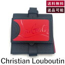 【中古】クリスチャンルブタン Christian Louboutin カードケース ラバーソール ベルト 足首 ブラック レッド 送料無料 h0819lq014...