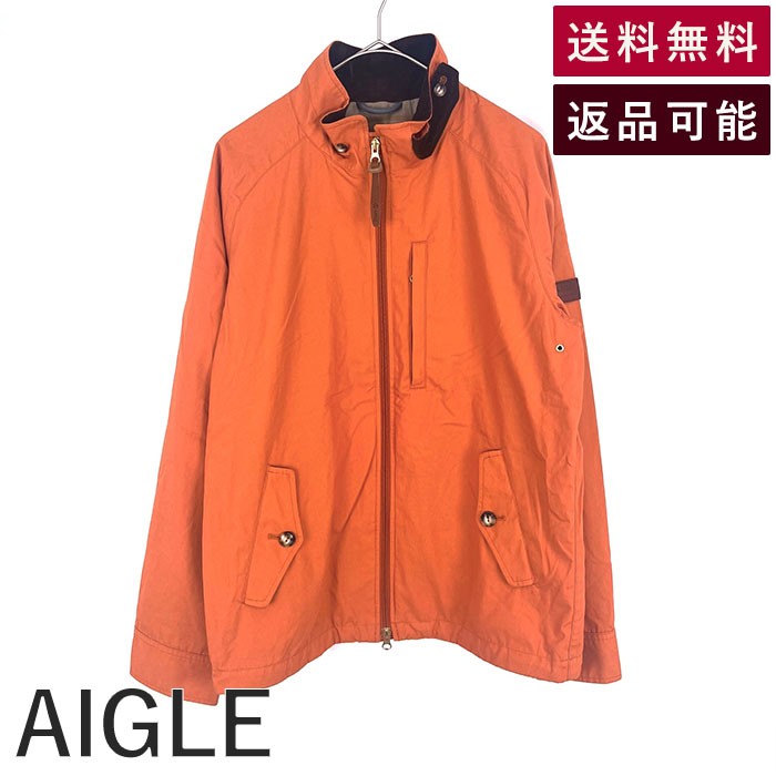 Rakuten - 【楽天スーパーSALE 30％OFF】【中古】エーグル AIGLE ジャケット スタンドカラー コーデュロイ カジュアル おしゃれ くすみオレンジ ブラウン 送料無料 8504-35408 h0926wq01212 返品可 古着 中古 ブランド古着DB