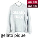 【中古】ジェラートピケ gelato pique トップス ルームウェア ロゴ もこもこ ライトブルー ホワイト 送料無料 PWNT235049 h1114wq...