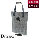 【中古】ドゥロワー Drawer ノベルティトートバッグ 縦長 ヘリンボーン ロゴ刺しゅう ブラック ホワイト ネイビー 送料無料 h1227a0027 返品可...