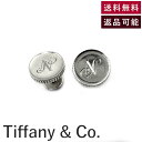 【中古】ティファニー Tiffany & Co. カフス アルファベット Nデザイン 円形 シルバー 925 銀 送料無料 i0206aq01641 返品可 古...