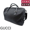【中古】グッチ GUCCI ボストンバッグ GGマーク ロゴ 大容量 旅行 布 ブラック 黒 送料無料 i0328aq017270 返品可 古着 中古 ブランド...