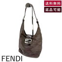 【中古】フェンディ FENDI ハンドバッグ スエード ロゴバックル レザー ダークブラウン こげ茶 送料無料 i0225aq003358 返品可 古着 中古 ブランド古着DB