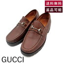【中古】グッチ GUCCI ローファー ホースビット シルバー ツヤ無しレザー ブラウン 茶 送料無料 i0225aq01258 返品可 古着 中古 ブランド古...