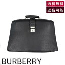 【中古】バーバリー BURBERRY ビジネスバッグ レザー ブリーフケース 内側チェック 高級感 ブラック 黒 送料無料 i0413oq01169 返品可 古...
