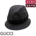 【中古】グッチ GUCCI バケットハット 帽子 GGキャンバス ブラックデニム調 ブラック 黒 送料無料 i0328aq003105 返品可 古着 中古 ブランド古着DB