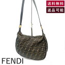 【中古】フェンディ FENDI ワンショルダーバッグ ズッカ柄 FFロゴ 人気 軽量 ブラウン系 送料無料 i0413oq015382 返品可 古着 中古 ブランド古着DB