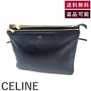【中古】セリーヌ CELINE ショルダーバッグ トリオ 取外し可能 スナップボタン ネイビー 濃紺 送料無料 h0801lq004231 返品可 古着 中古 ブランド古着DB