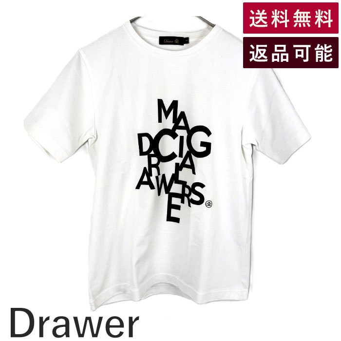 【スーパーSALE 10%OFF】【中古】ドゥロワー Drawer コットンTシャツ ロゴプリント カジュアル オフホワイト 白系 送料無料 6517-206-...