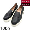 【中古】トッズ TOD'S ローファー ゴム底 ウッドソール切り替え おしゃれ シンプル ブラック 黒 送料無料 i0424lq010121 返品可 古着 中古...