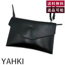 【中古】ヤーキ YAHKI ショルダーバッグ 薄型 ポシェット 仕切り シンプル ブラック 黒 送料無料 i0429wq01411 返品可 古着 中古 ブランド古着DB