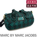 【中古】マークバイマークジェイコブス MARC BY MARC JACOBS 2wayバッグ ナイロン ロゴプレート ブルーグリーン系 黒 送料無料 i0429...