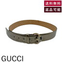 【中古】グッチ GUCCI ベルト バンブーバックル メタリック GGマーク ブロンズ ゴールド 送料無料 i0522lq01466 返品可 古着 中古 ブランド古着DB