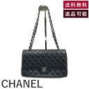 【中古】シャネル CHANEL マトラッセ バッグ ラムスキン キルティング チェーン CCロゴ ブラック シルバー 送料無料 i0305bq0036643 返品可 古着 中古 ブランド古着DB