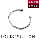 【中古】ルイヴィトン LOUIS VUITTON バングル ジョンク・モノグラム ロゴ デボス加工 シルバー 送料無料 i0522lq013154 返品可 古着...