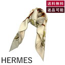 【中古】エルメス HERMES スカーフ カレ90 MANEGE 大判 シルク 柄 ライトベージュ ブラウン系 送料無料 i0606aq020110 返品可 古...