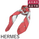 【中古】エルメス HERMES スカーフ カレ90 FARANDOLE プロヴァンス地方の踊り 蝶柄 赤ピンク くすみカラー 送料無料 i0606aq02211...