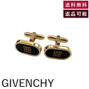 【中古】ジバンシィ GIVENCHY カフス ロゴ おしゃれ ケース付き ゴールド ブラック 送料無料 i0619wq0330 返品可 古着 中古 ブランド古着DB
