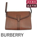 【中古】バーバリー BURBERRY ショルダーバッグ レザー 内側チェック レトロ ブラウン 茶 送料無料 i0606aq02360 返品可 古着 中古 ブラ...
