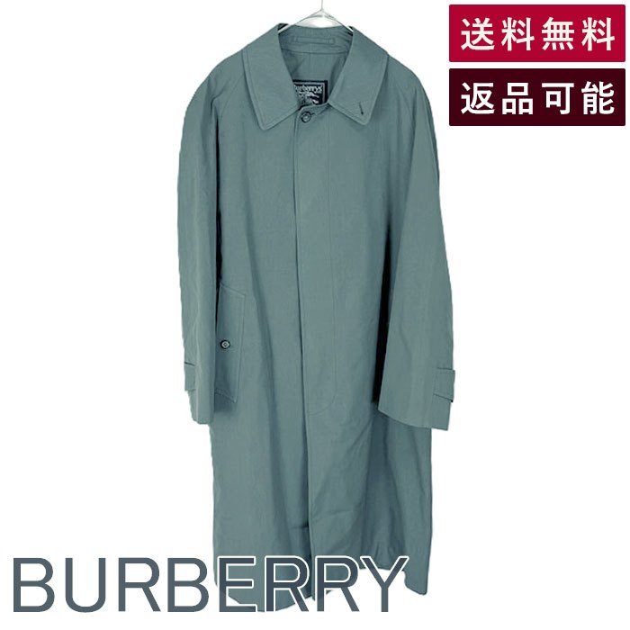 Rakuten - 【中古】Burberrys バーバリーズ ステンカラーコート グリーン系 送料無料 2084217258 i0907oq00669 返品可 古着 中古 ブランド古着DB