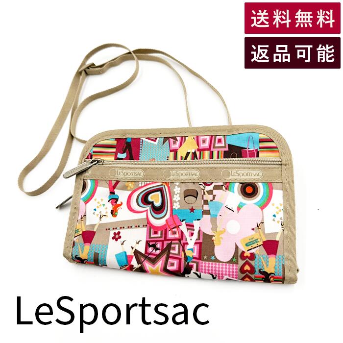 Rakuten - 【中古】LeSportsac レスポートサック ショルダー 斜めがけ ポーチ ウォレット 多収納 軽量 送料無料 2084062465 i0731wq0315 返品可 古着 中古 ブランド古着DB