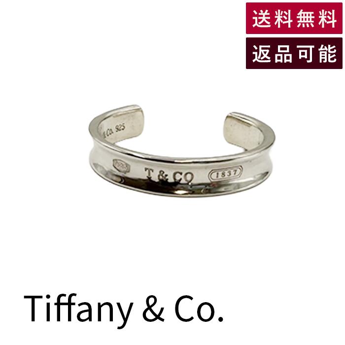 【中古】Tiffany & Co. ティファニー ナローバングル シルバー925 オープンバングル ブレスレット 送料..