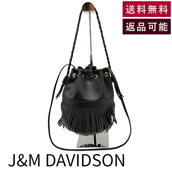 Rakuten - 【中古】ジェイアンドエムデヴィッドソンJ&M DAVIDSON カーニバル ショルダーバッグ フリンジ 巾着 レザー 送料無料 i1029pq01285 返品可 古着 中古 ブランド古着DB