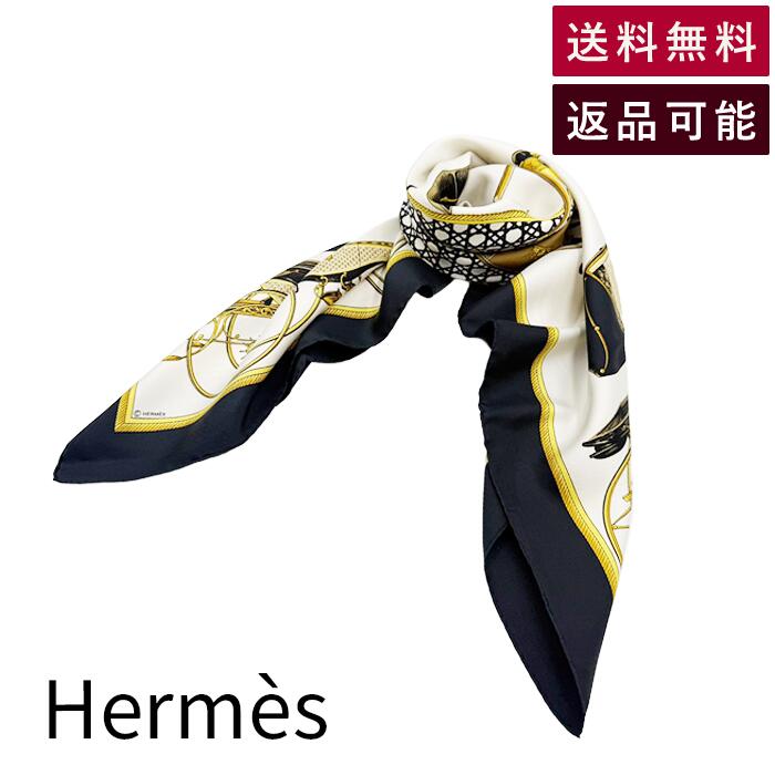 Rakuten - 【中古】エルメス HERMES カレ90 LES VOITURES A TRANSFORMATION スカーフ シルク100％ 送料無料 j0213aq001132 返品可 古着 中古 ブランド古着DB