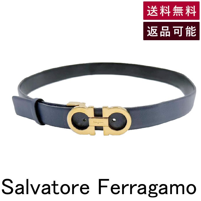 Rakuten - 【中古】サルヴァトーレフェラガモ Salvatore Ferragamo ガンチーニ レザーベルト ゴールド金具 送料無料 j0405oq04140 返品可 古着 中古 ブランド古着DB