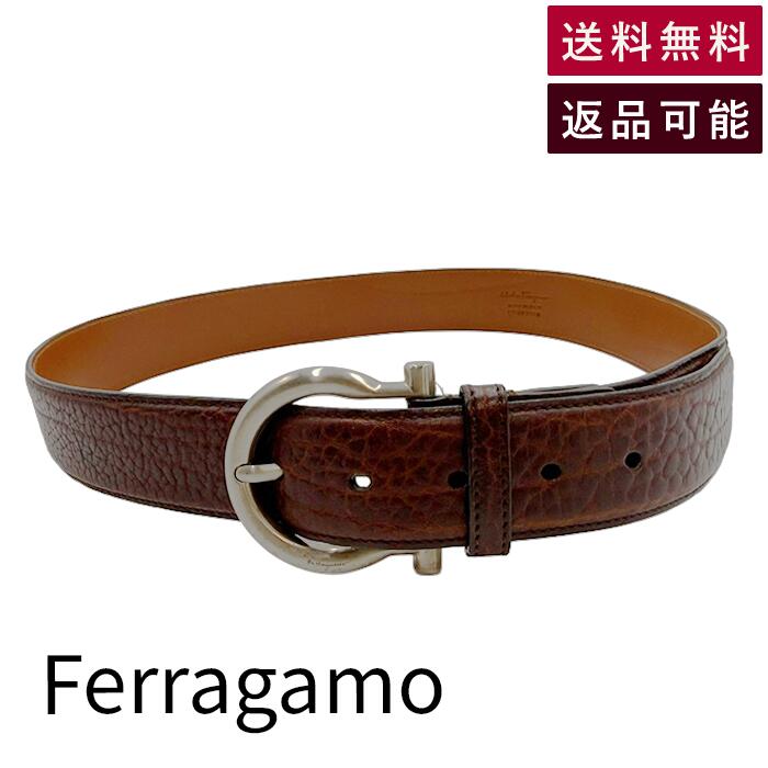 樂天商城 - 【中古】サルヴァトーレフェラガモ Salvatore Ferragamo レザーベルト ブラウン 送料無料 CT-677528 j0223tq01925 返品可 古着 中古 ブランド古着DB