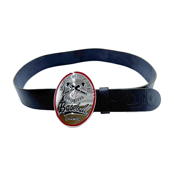 ドルチェ＆ガッバーナ DOLCE&GABBANA Baseball Champs レザーベルト 送料無料 j0223tq02120 返品可 古着 中古 ブランド古着DB