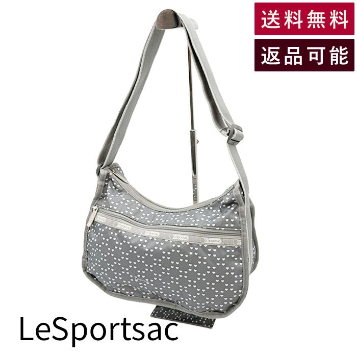 樂天商城 - 【中古】【LeSportsac】レスポートサック ハートドット ショルダーバッグ グレー ナイロン レディース 送料無料 j0223tq04815 返品可 古着 中古 ブランド古着DB