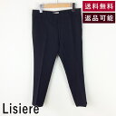 ＼3300円以上購入で30％OFF／【中古】【福袋対象】 リジエール Lisiere ウールパンツ 黒 クロップド テーパードパンツ 裾スリット 6512-299-0114　65122990114 F822A030-F0921 送料無料 返品可 古着 中古 ブランド古着DB